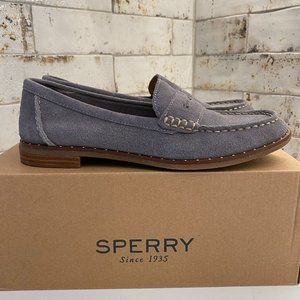 Sperry Penny Loafer - Grey Suede - Worn Once